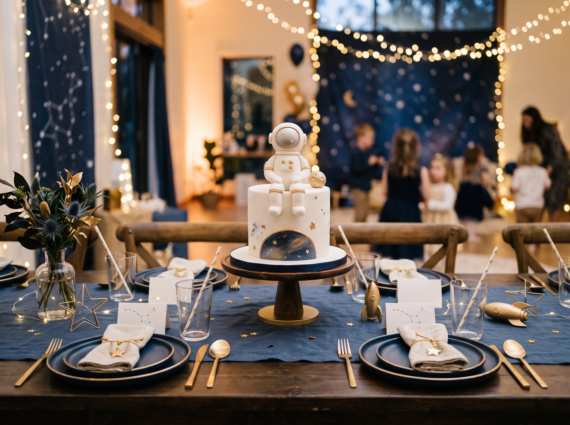 Children's birthday celebration, styled with a sensory-friendly approach